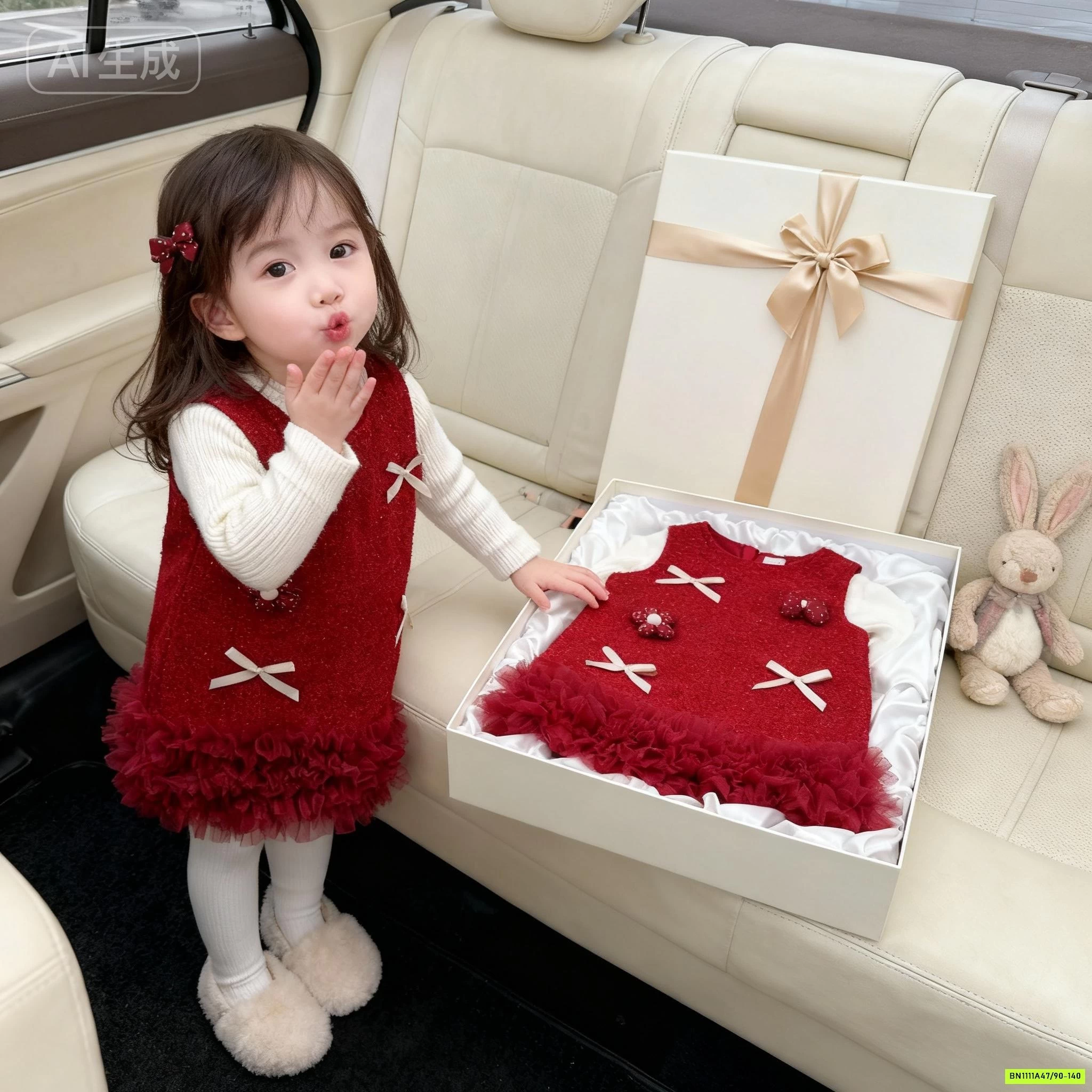 ĐẦM DẠ ĐỎ PHỐI CHÂN VOAN PREMIUM