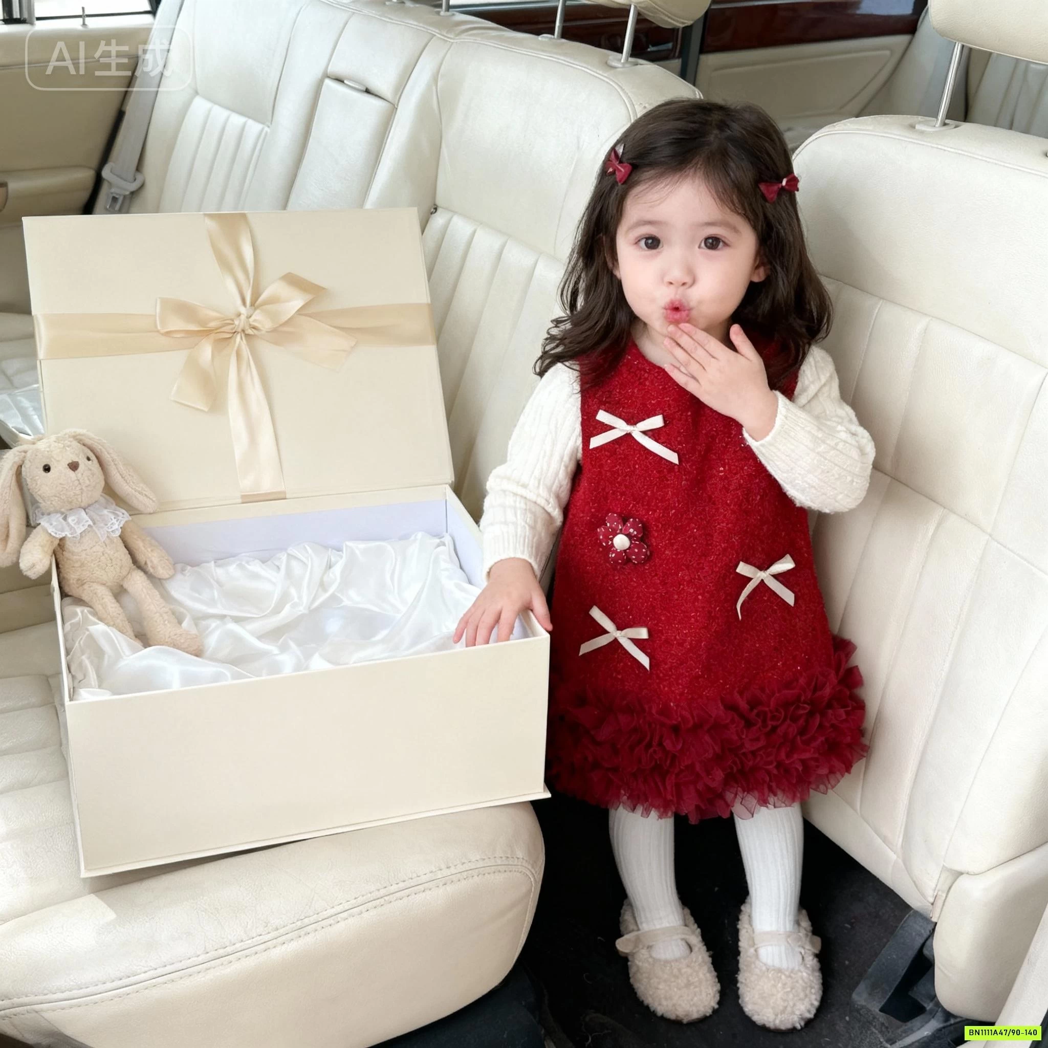 ĐẦM DẠ ĐỎ PHỐI CHÂN VOAN PREMIUM