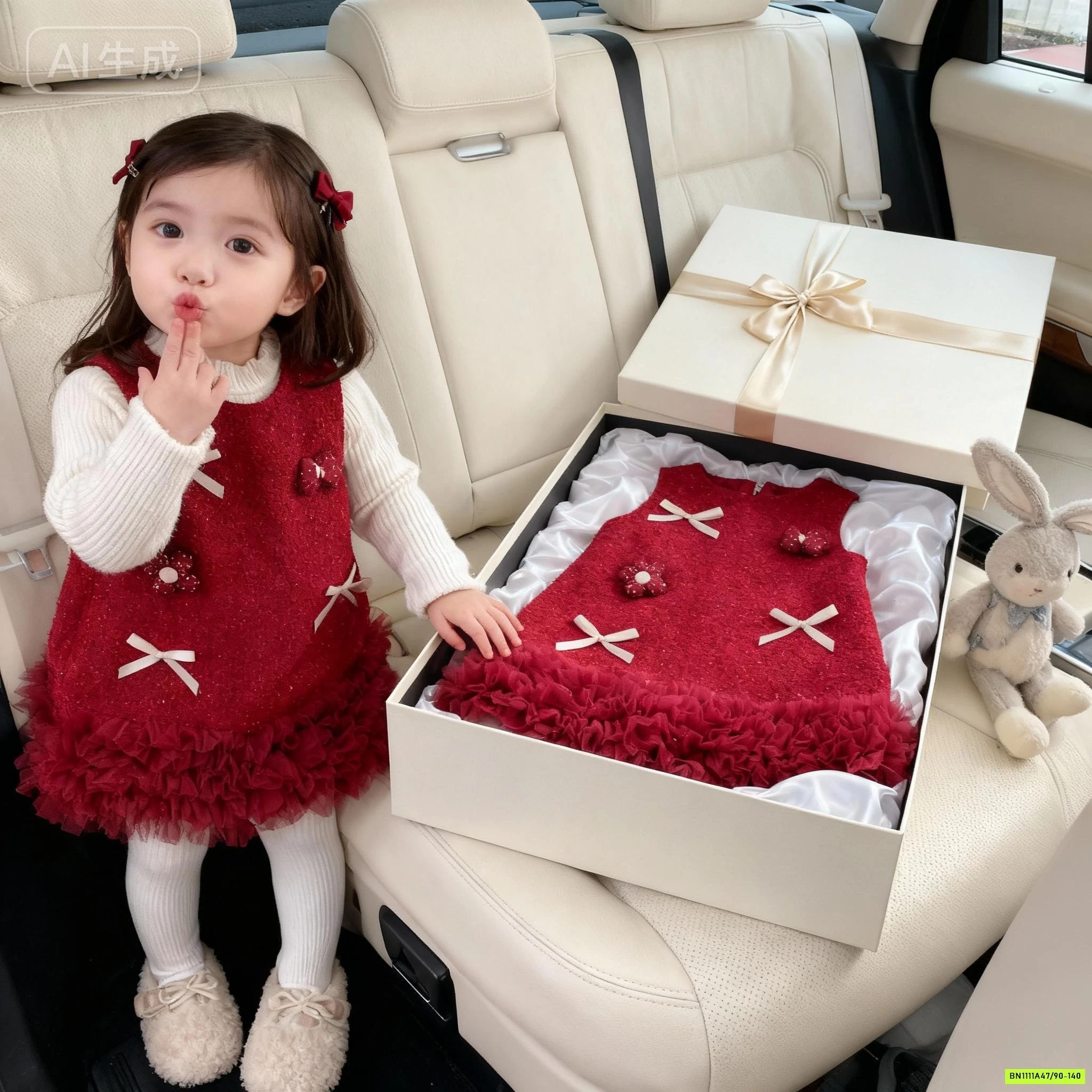 ĐẦM DẠ ĐỎ PHỐI CHÂN VOAN PREMIUM