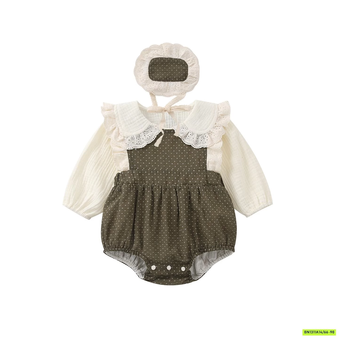 SÉT BODY ĐŨI XANH + SƠ MI CỔ SEN