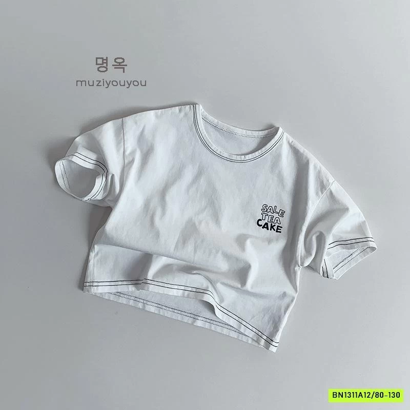 ÁO THUN CHỈ NỔI IN CHỮ MUZİYOUYOU