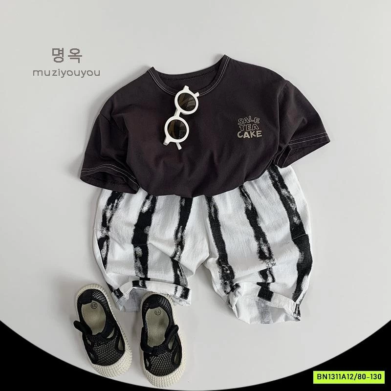 ÁO THUN CHỈ NỔI IN CHỮ MUZİYOUYOU