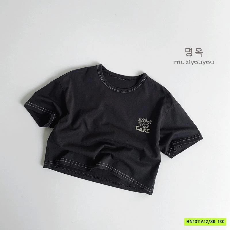 ÁO THUN CHỈ NỔI IN CHỮ MUZİYOUYOU