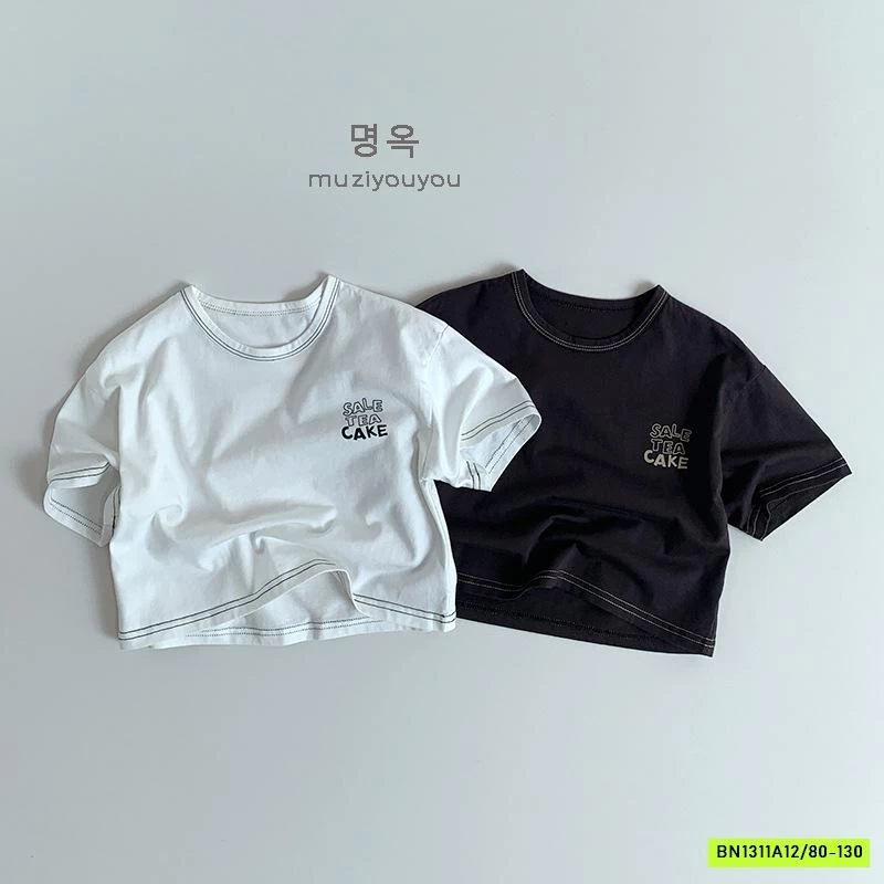 ÁO THUN CHỈ NỔI IN CHỮ MUZİYOUYOU