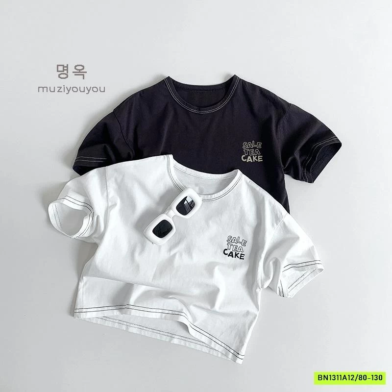 ÁO THUN CHỈ NỔI IN CHỮ MUZİYOUYOU