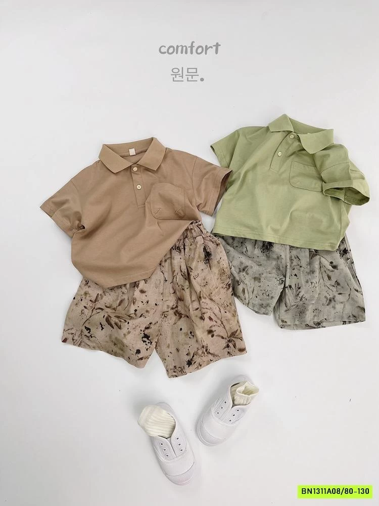 POLO TRƠN MÀU TÚI NGỰC GIKVKING