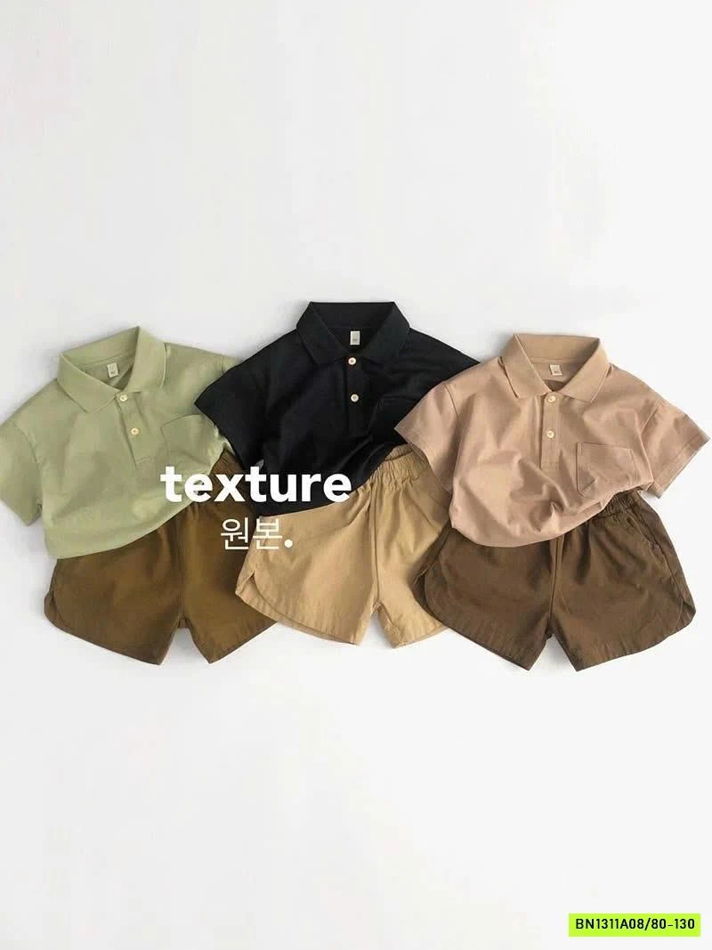 POLO TRƠN MÀU TÚI NGỰC GIKVKING