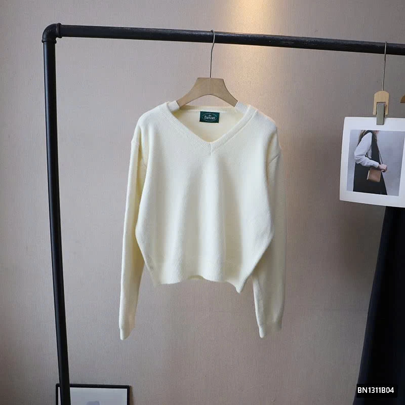 ÁO LEN TRƠN CỔ TIM CHO NỮ