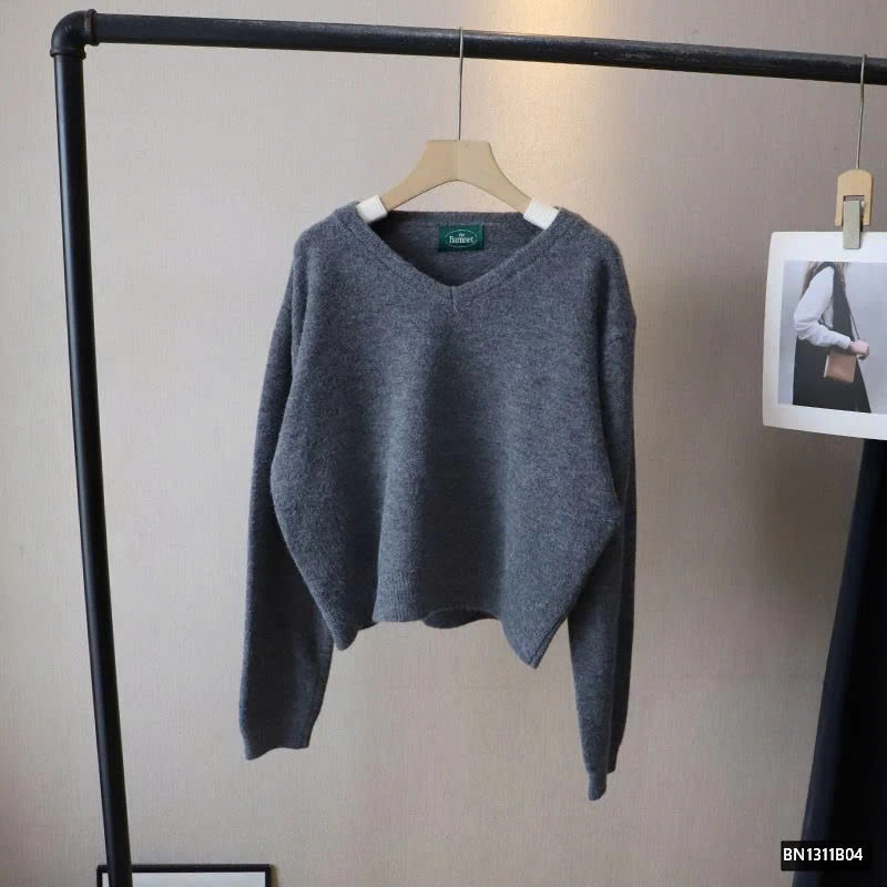 ÁO LEN TRƠN CỔ TIM CHO NỮ