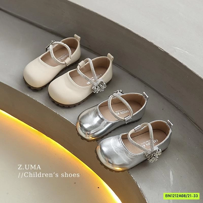 GIÀY BÚP BÊ QUAI ĐÁ GẮN HOA