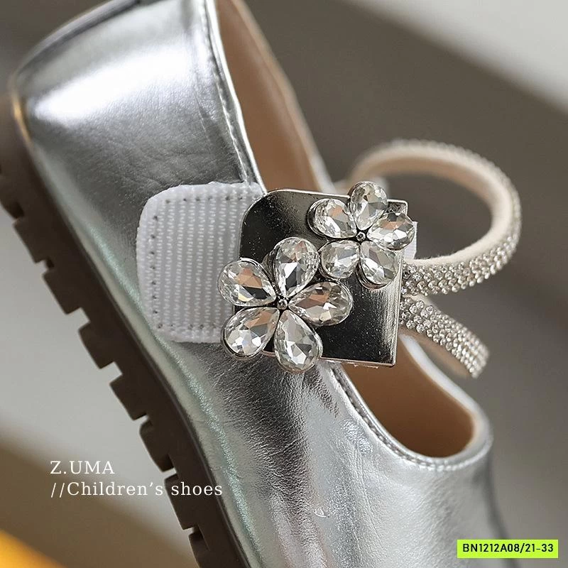 GIÀY BÚP BÊ QUAI ĐÁ GẮN HOA