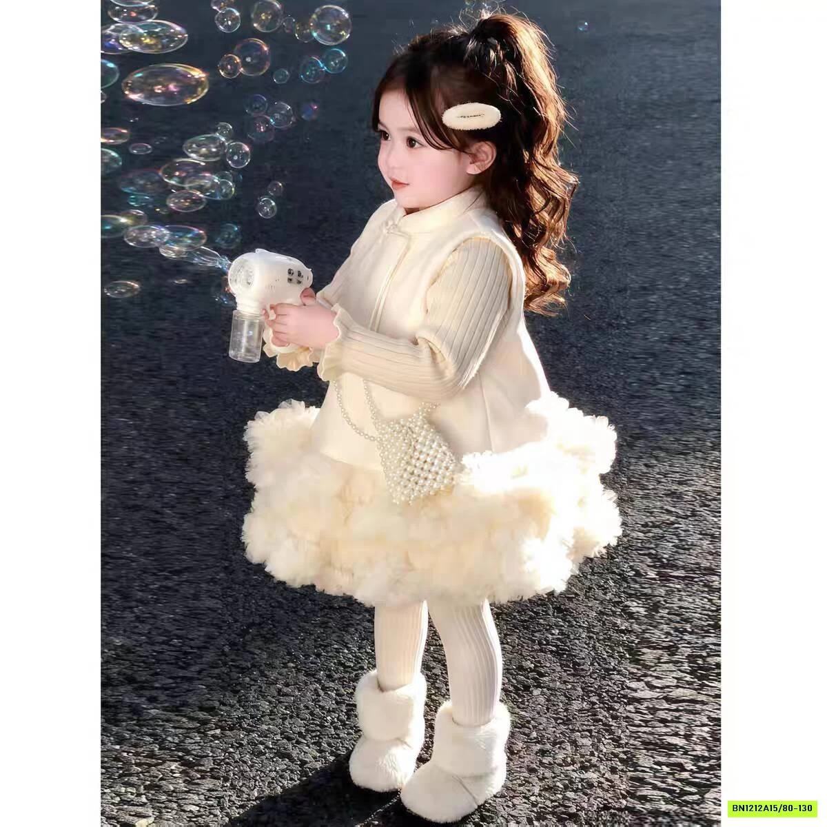 SÉT ĐẦM NHUNG VIỀN BÈO NINGLI