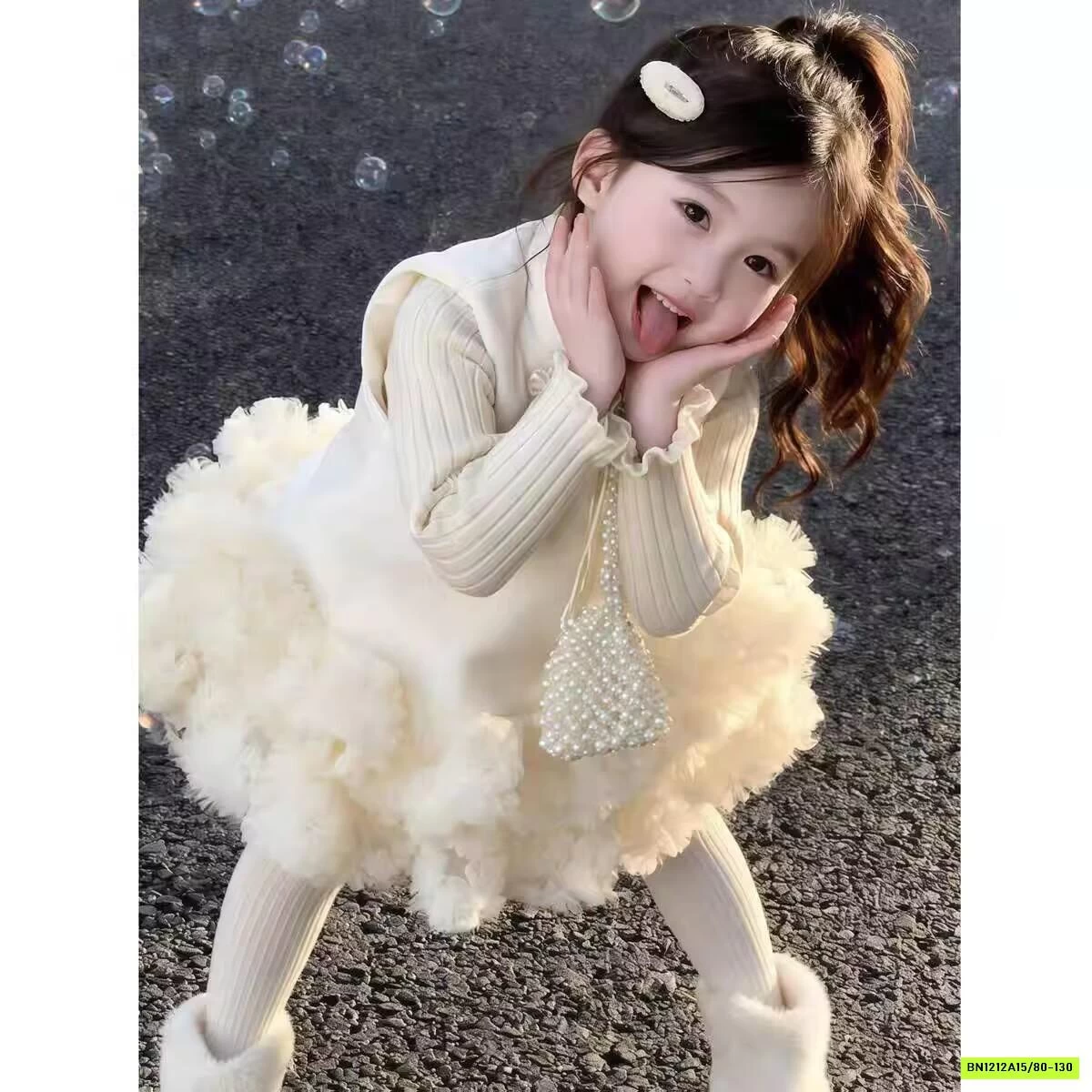 SÉT ĐẦM NHUNG VIỀN BÈO NINGLI