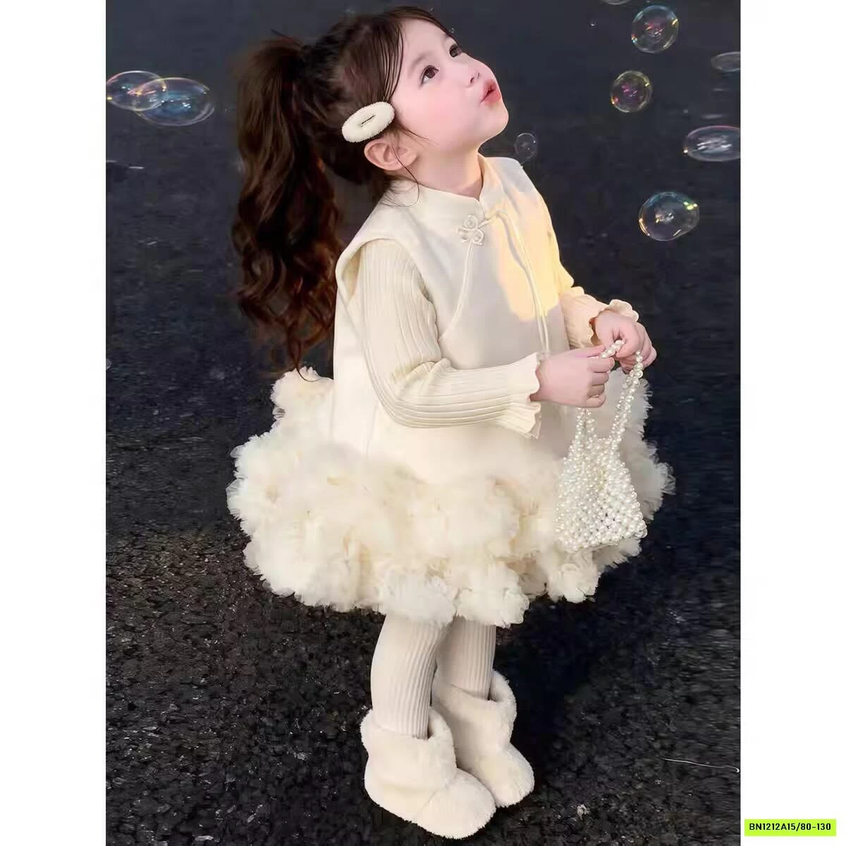 SÉT ĐẦM NHUNG VIỀN BÈO NINGLI