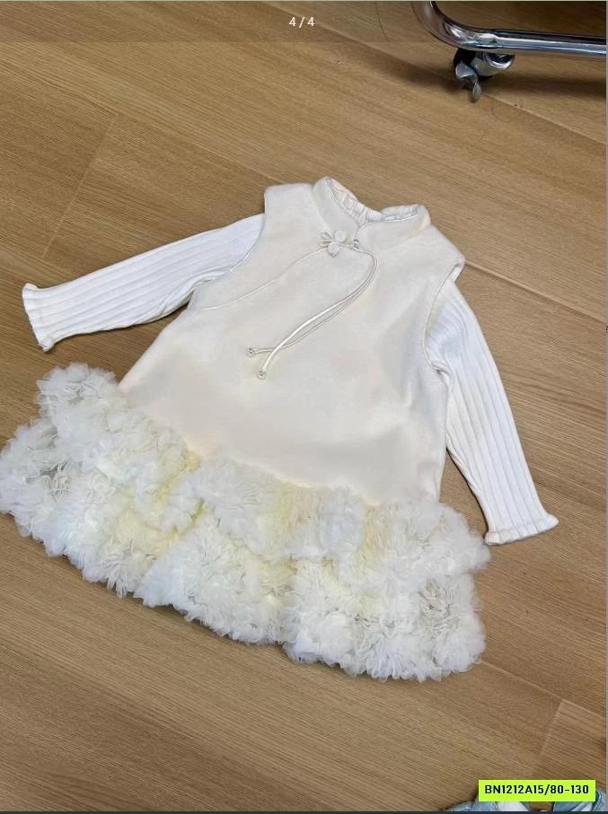 SÉT ĐẦM NHUNG VIỀN BÈO NINGLI