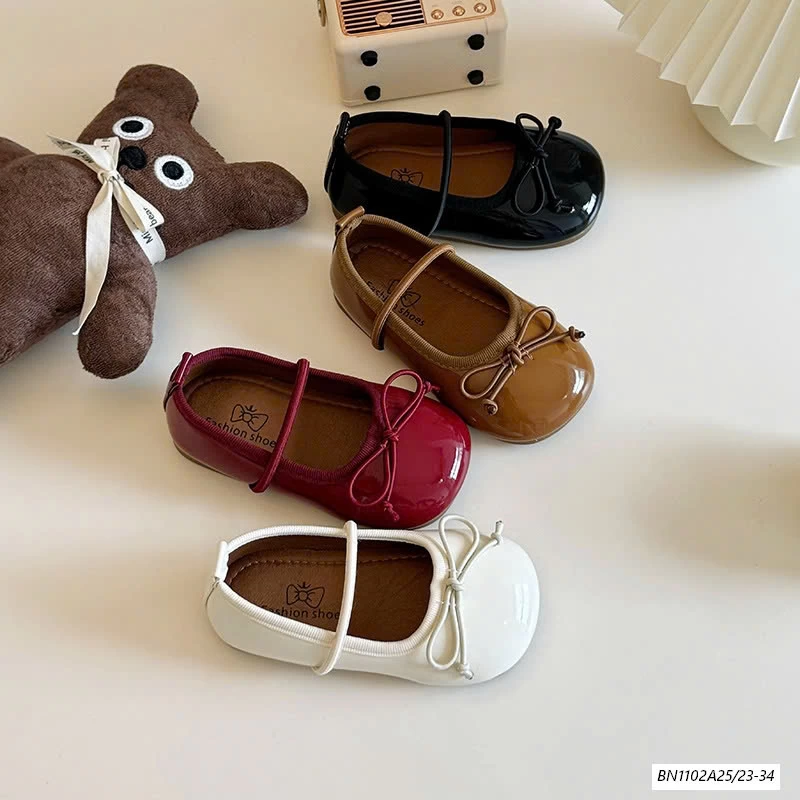 GIÀY BÚP BÊ BÓNG GẮN NƠ