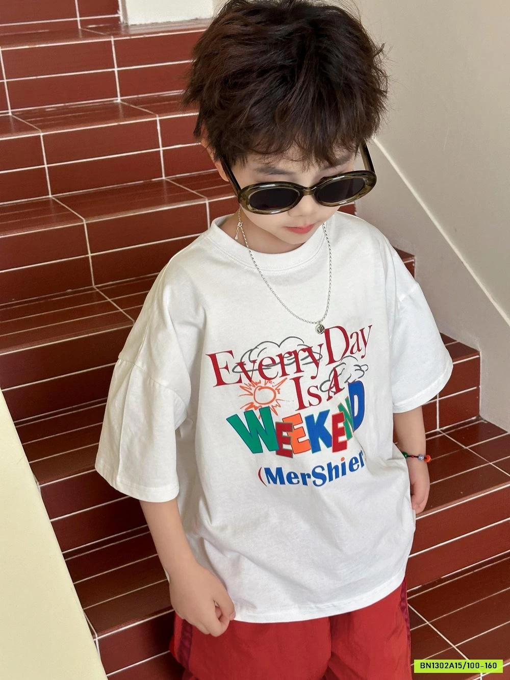 ÁO THUN CHỮ MIX QUẦN SUÔNG ĐỎ AFTE