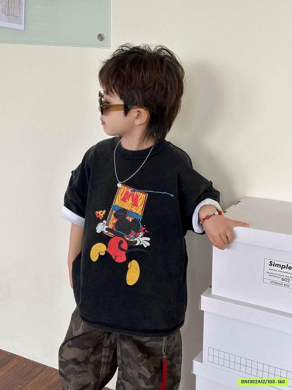 ÁO THUN ĐEN CÁ TÍNH AFTE