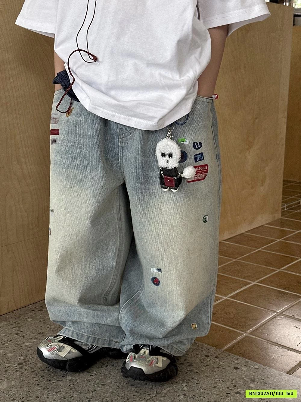 JEANS SUÔNG THÊU CÁ TÍNH AFTE