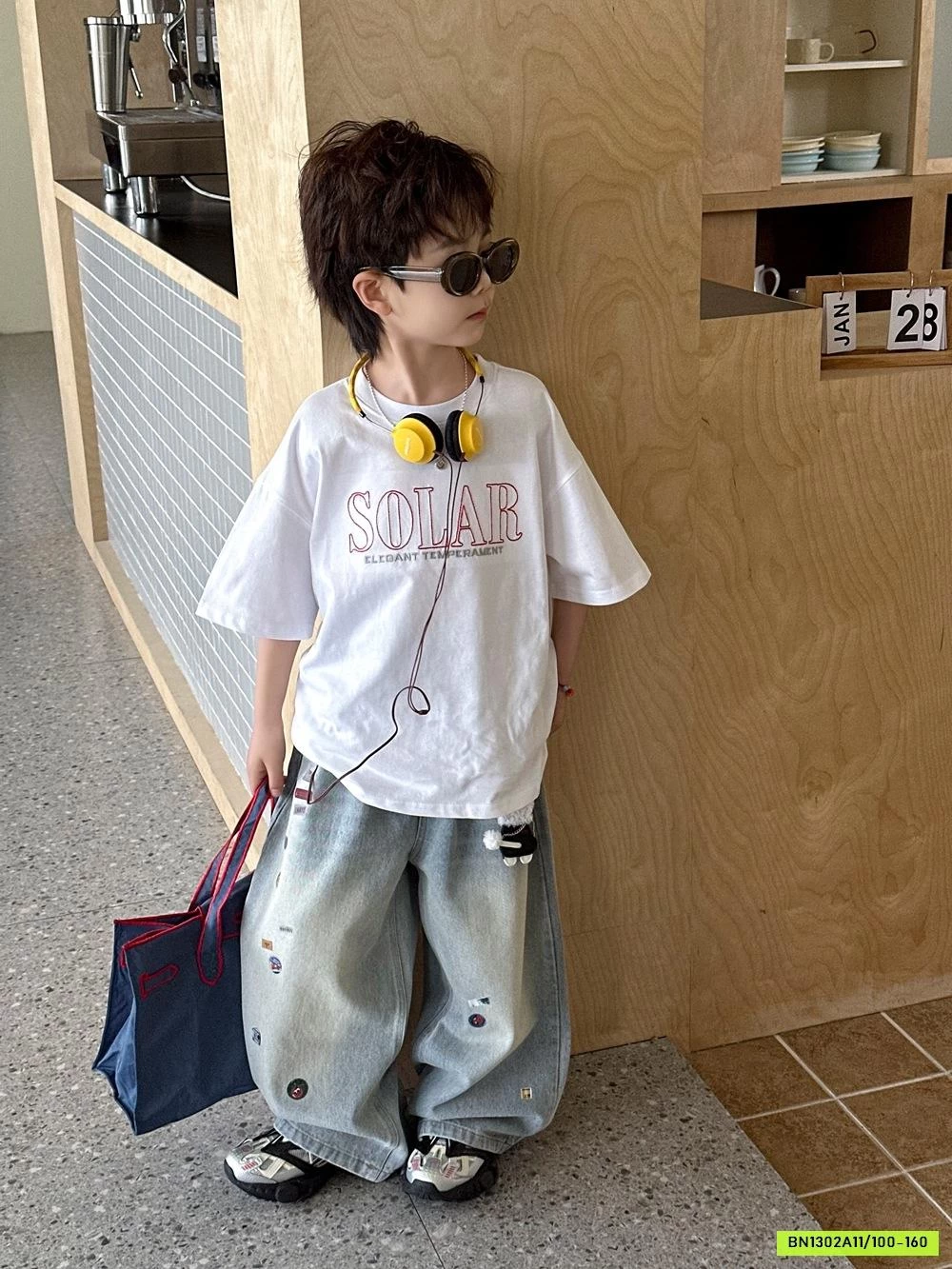 JEANS SUÔNG THÊU CÁ TÍNH AFTE