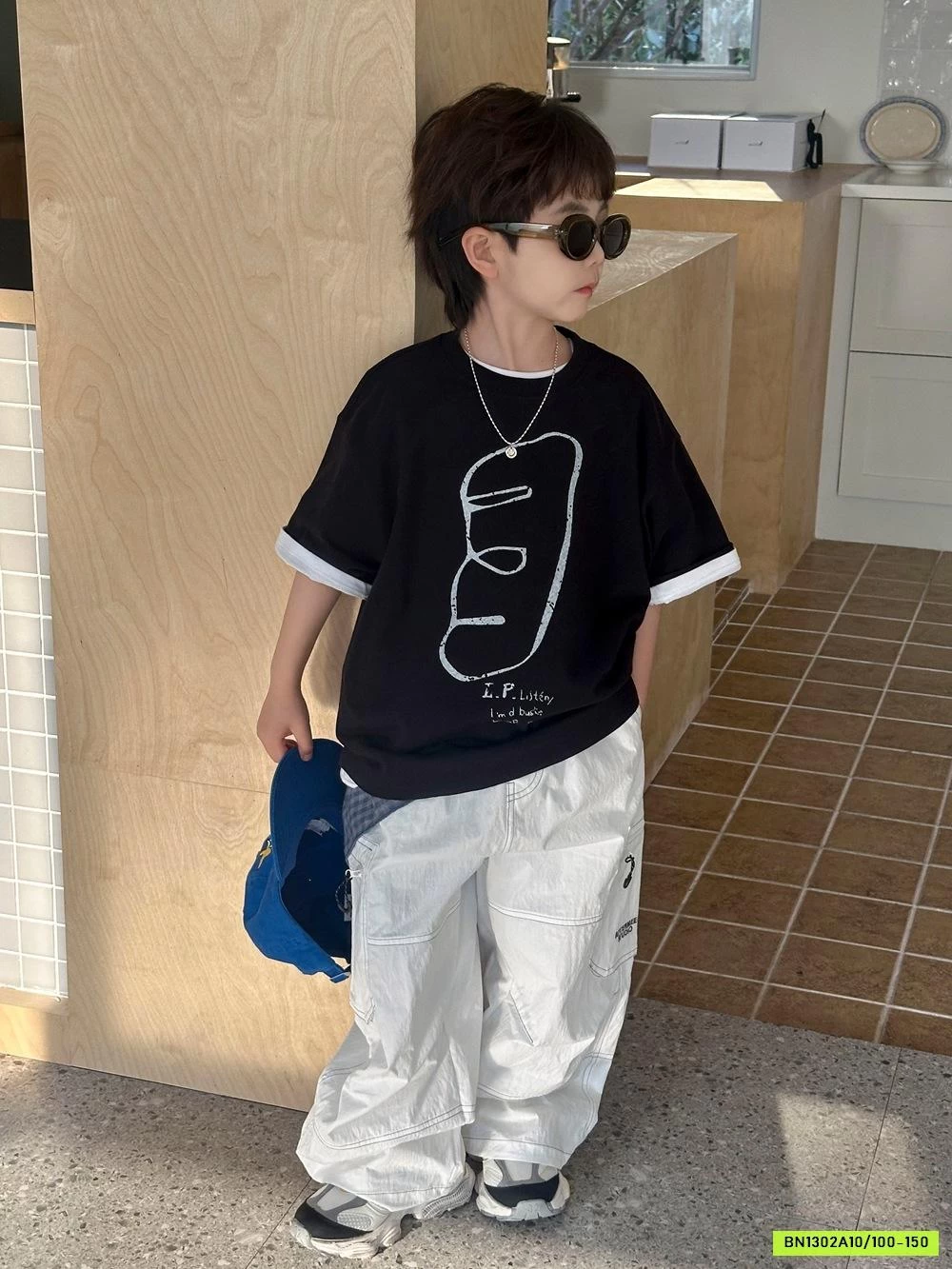 ÁO ĐEN MIX QUẦN SUÔNG TÚI HỘP AFTE