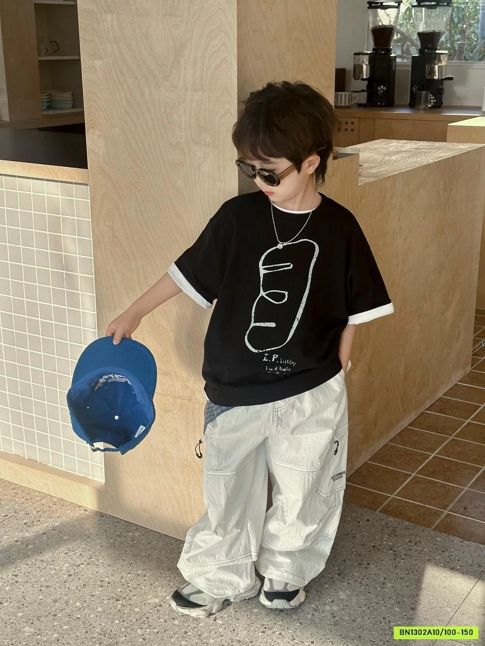 ÁO ĐEN MIX QUẦN SUÔNG TÚI HỘP AFTE