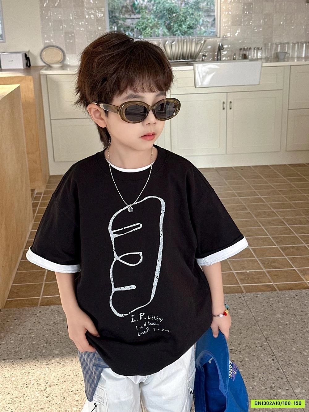 ÁO ĐEN MIX QUẦN SUÔNG TÚI HỘP AFTE