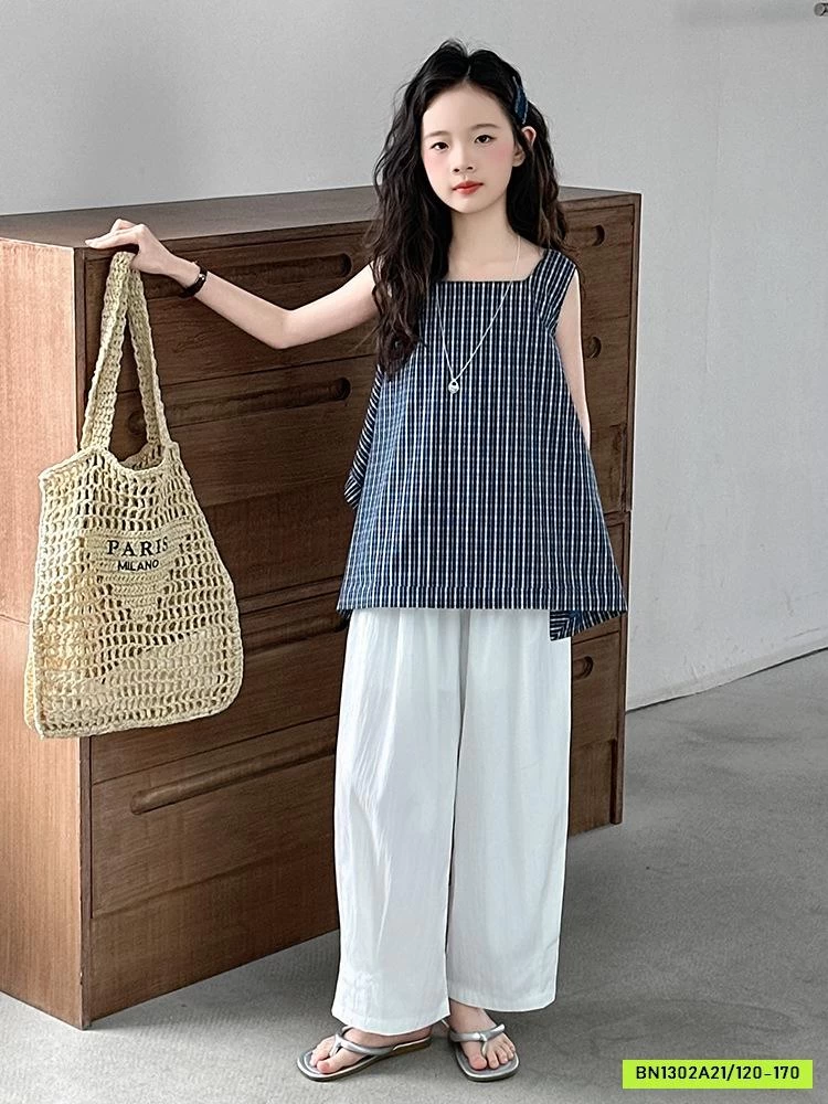 SÉT ÁO VÁY 2 DÂY MIX BAGGY TRẮNG SZ ĐẠI