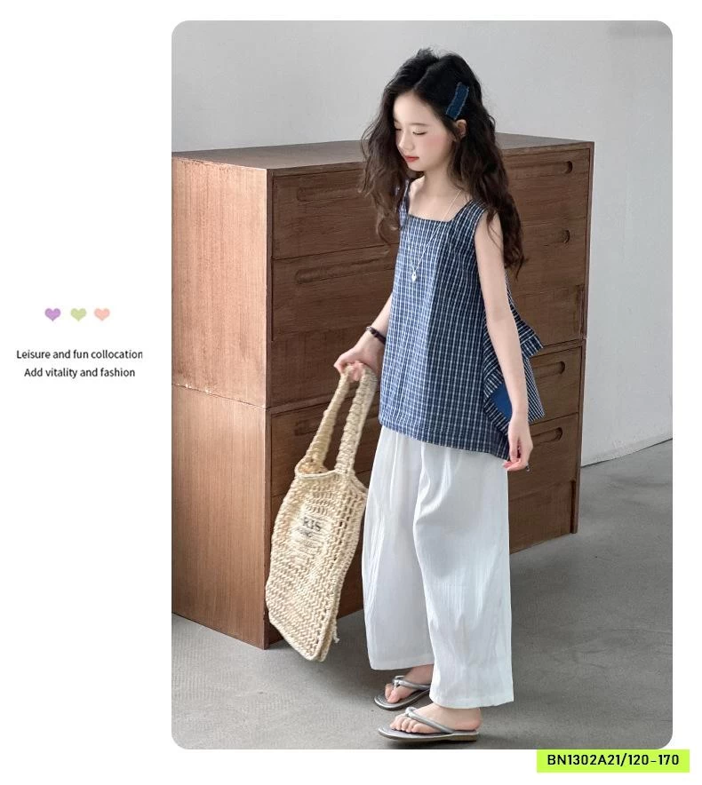 SÉT ÁO VÁY 2 DÂY MIX BAGGY TRẮNG SZ ĐẠI