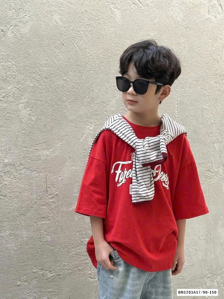 ÁO THUN ĐỎ IN CHỮ