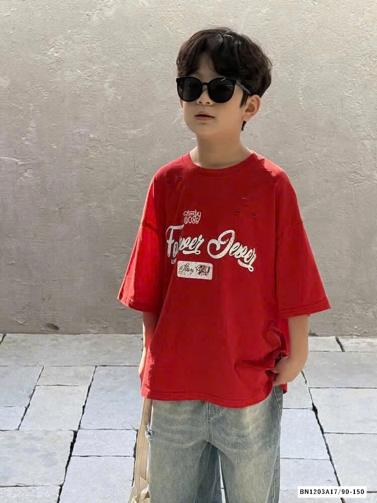 ÁO THUN ĐỎ IN CHỮ