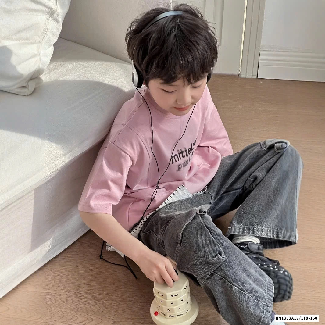 ÁO THUN HỒNG IN HÌNH