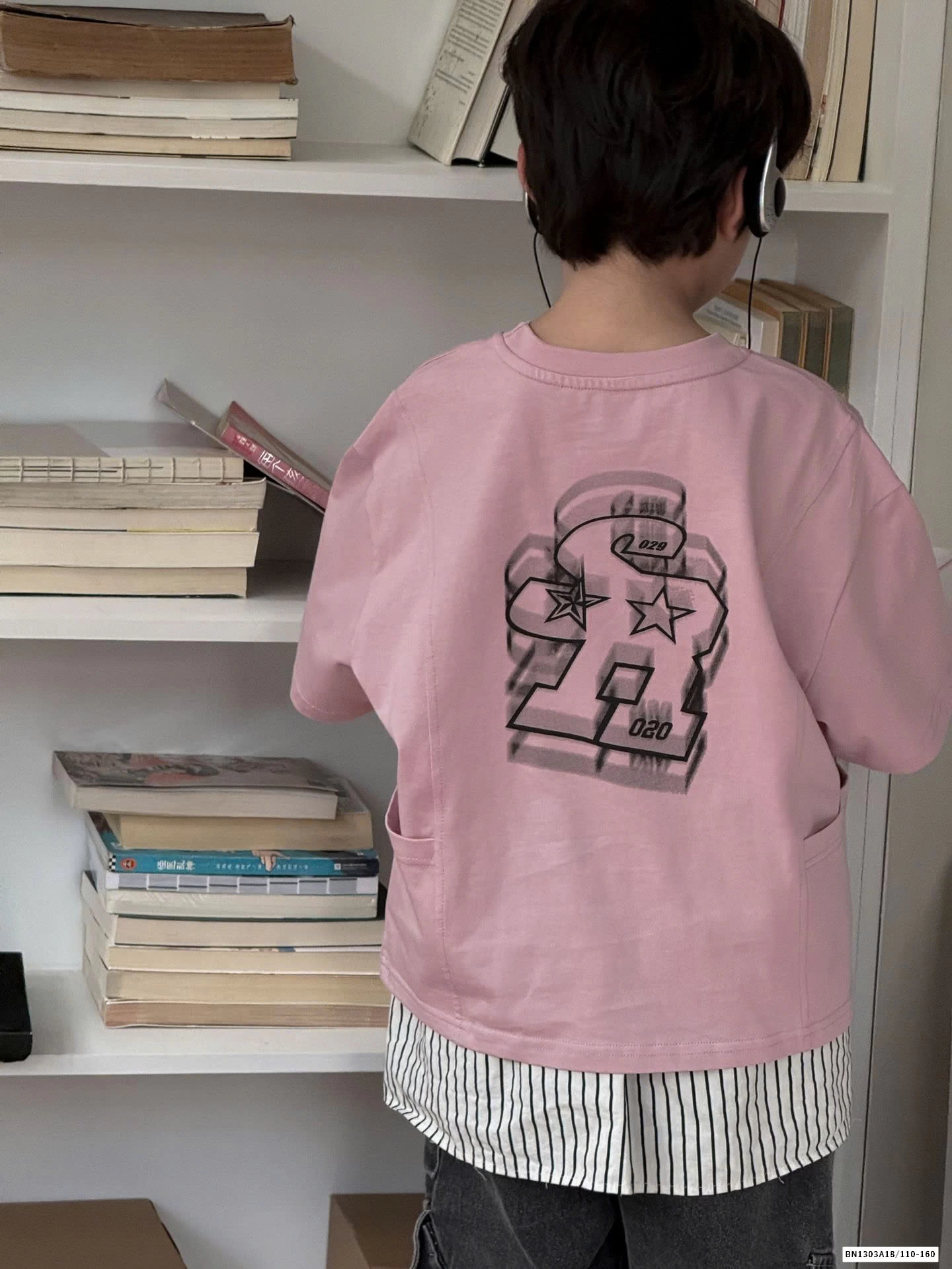 ÁO THUN HỒNG IN HÌNH