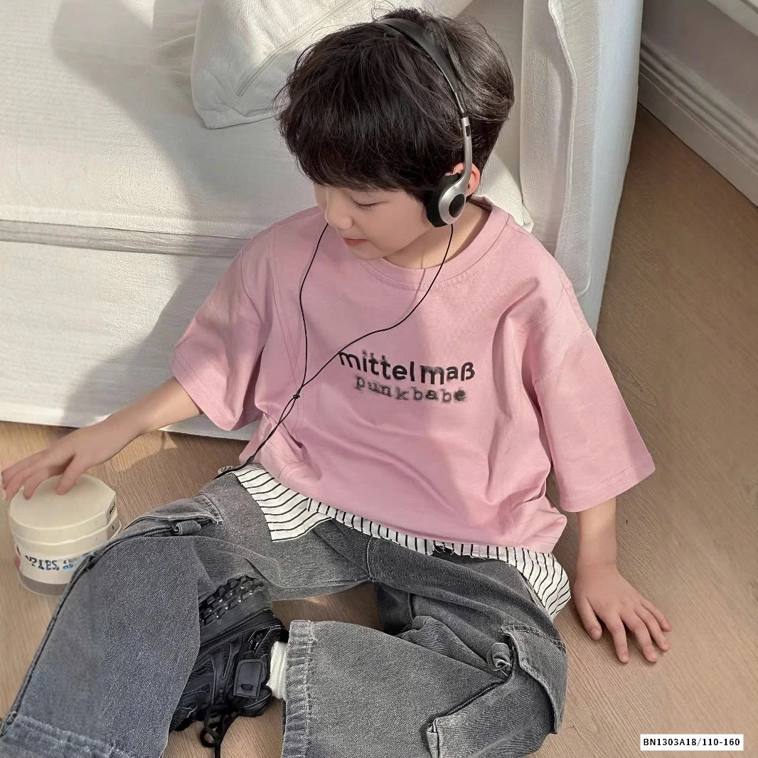 ÁO THUN HỒNG IN HÌNH