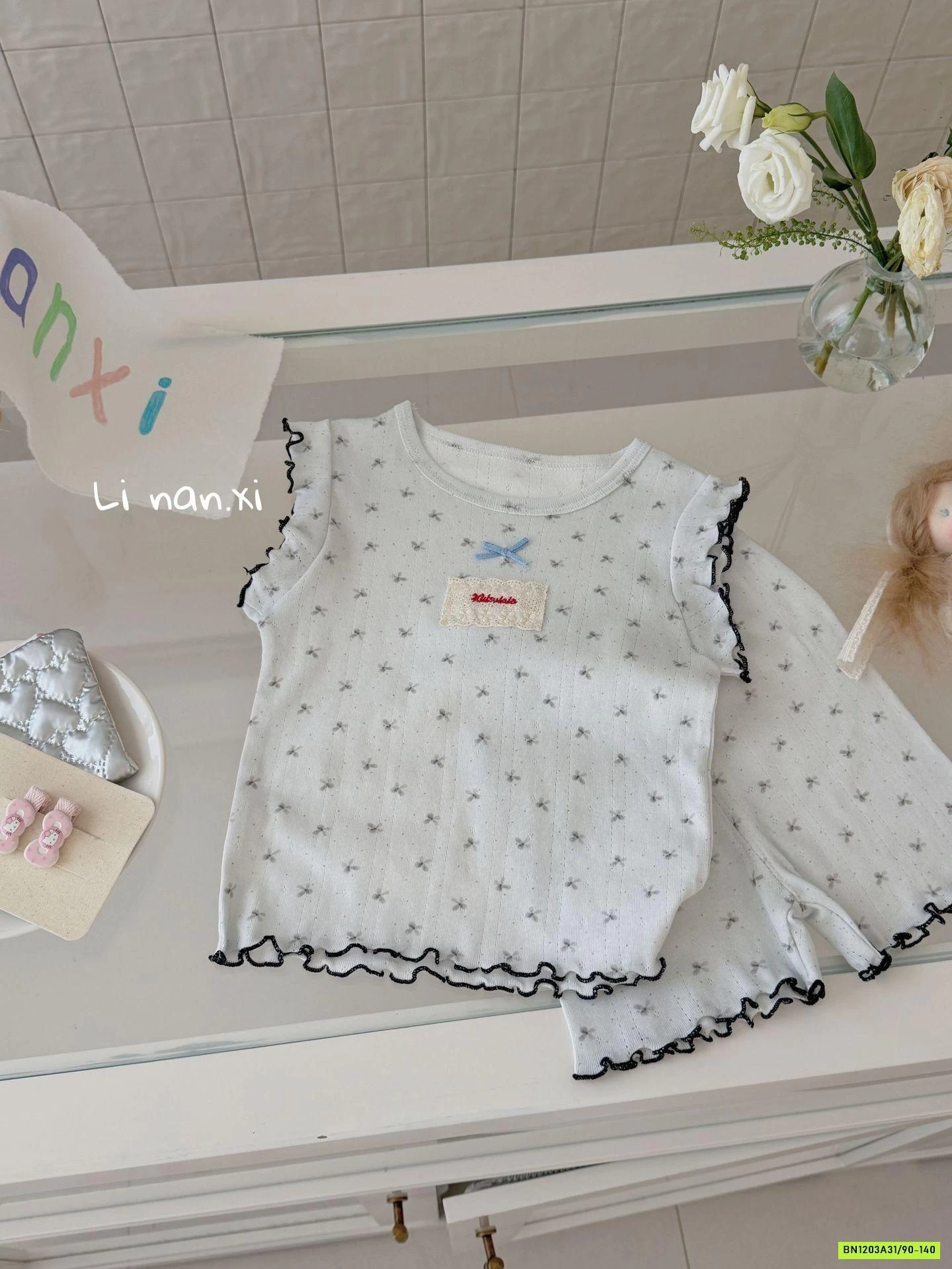 BỘ SÁT NÁCH QUẦN LÕE VIỀN BÈO HOA NHÍ LINANXI