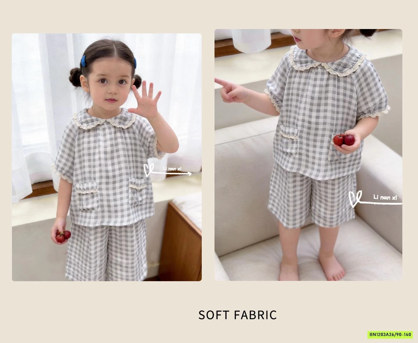 SÉT XÔ ĐŨI CỔ SEN VIỀN REN 87012 LINANXI