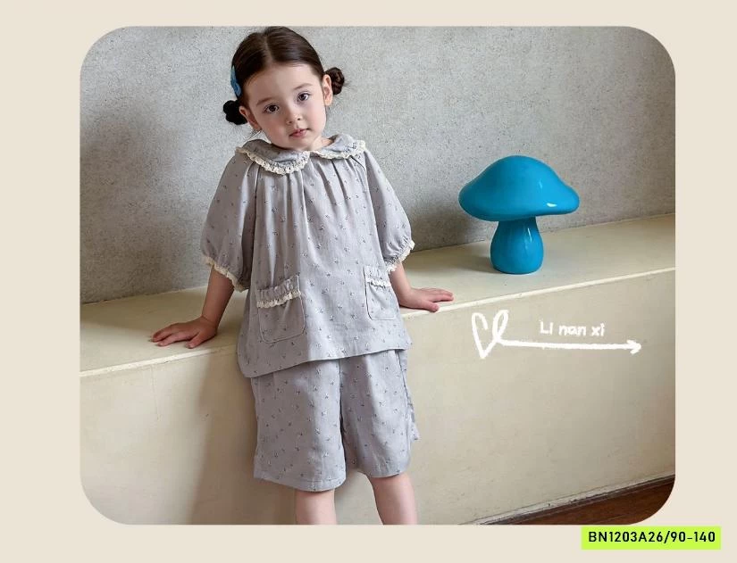 SÉT XÔ ĐŨI CỔ SEN VIỀN REN 87012 LINANXI