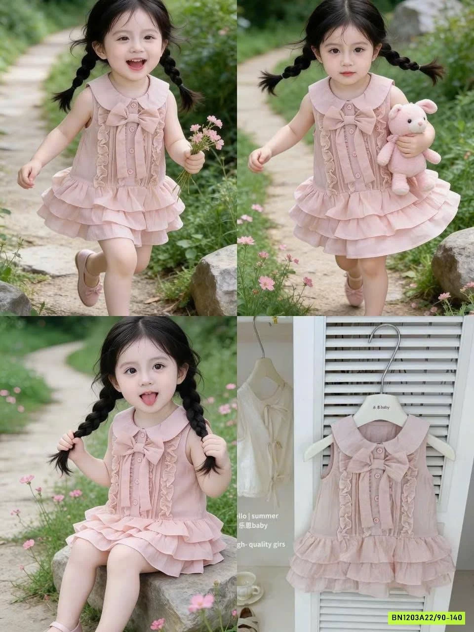 VÁY SÁT NÁCH HỒNG CUTE