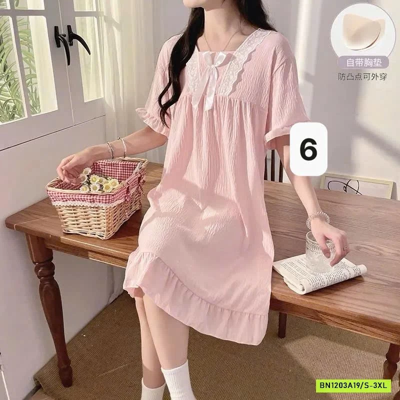 VÁY NGỦ BABYDOLL CÓ ĐỆM NGỰC