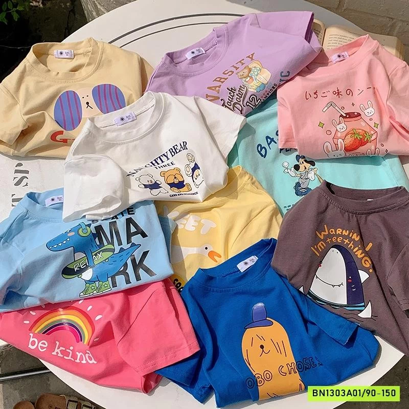 ÁO THUN NGẮN TAY IN HÌNH DỄ THƯƠNG