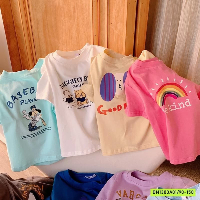 ÁO THUN NGẮN TAY IN HÌNH DỄ THƯƠNG