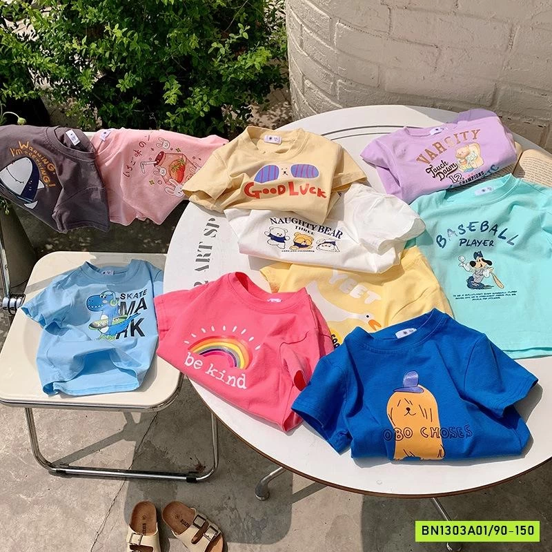 ÁO THUN NGẮN TAY IN HÌNH DỄ THƯƠNG