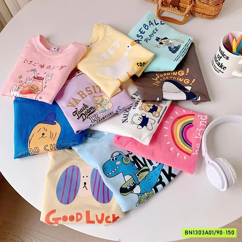 ÁO THUN NGẮN TAY IN HÌNH DỄ THƯƠNG