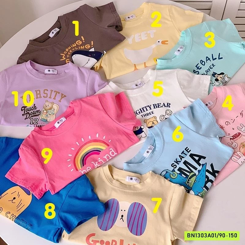 ÁO THUN NGẮN TAY IN HÌNH DỄ THƯƠNG