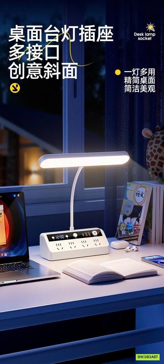 Ổ SẠC ĐA NĂNG KÈM ĐÈN & ĐỒNG HỒ