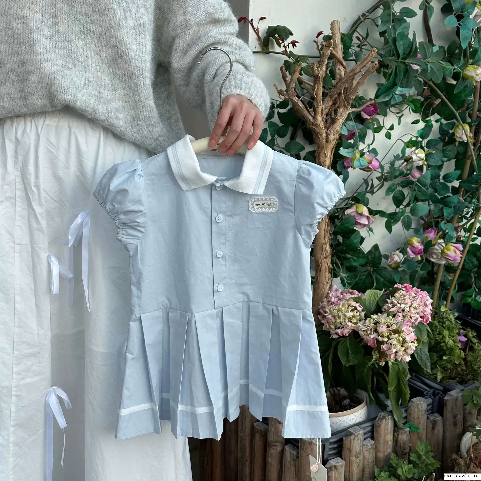 VÁY THÔ HỌC SINH XẾP LY