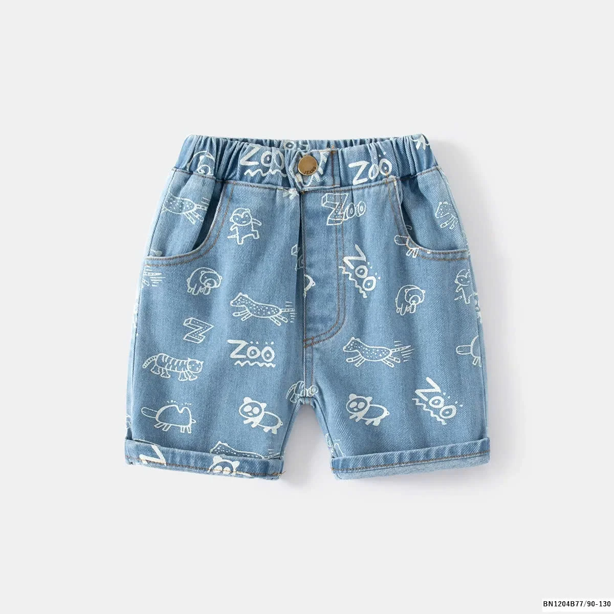 QUẦN SOOC JEAN BÉ TRAI IN HÌNH