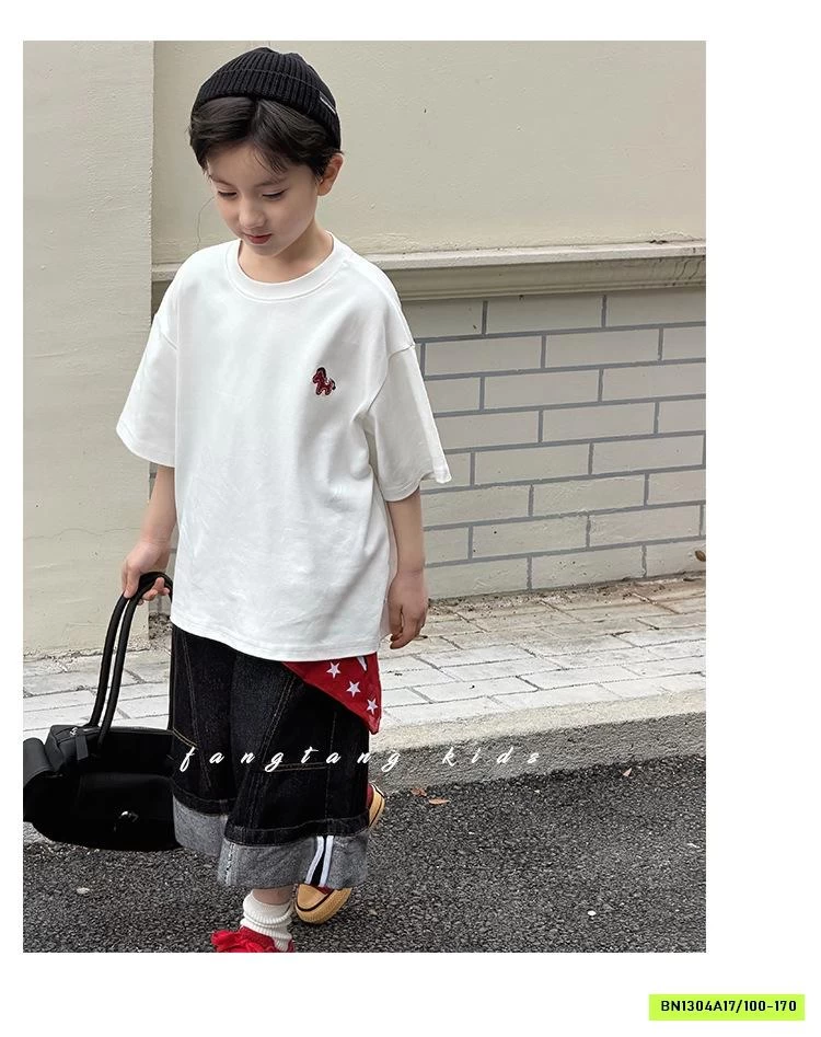 ÁO THUN BASIC THÊU LOGO NGỰA