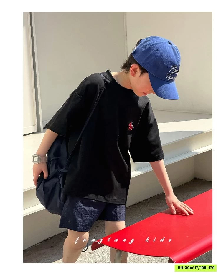 ÁO THUN BASIC THÊU LOGO NGỰA