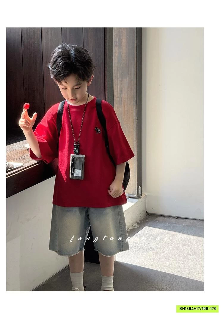 ÁO THUN BASIC THÊU LOGO NGỰA